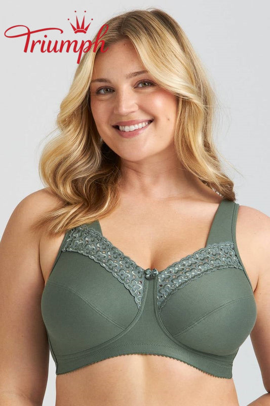 Triumph® 4 darabos szett 🥰 Tiszta pamut hímzett melltartók — Különböző színekben és méretekben kapható