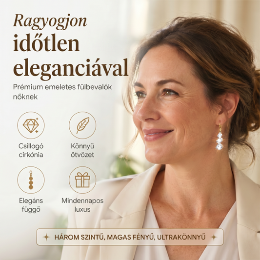 💎👗 Aszimmetrikus spirál és csepp alakú fülbevaló ✨