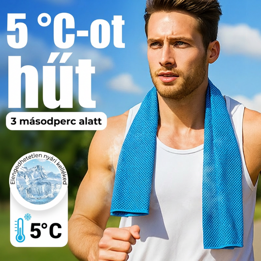❄️ Maradjon hűvösen azonnal bárhol – Azonnali hűsítő törölköző (hordozható, összecsukható, többfunkciós)  🌞