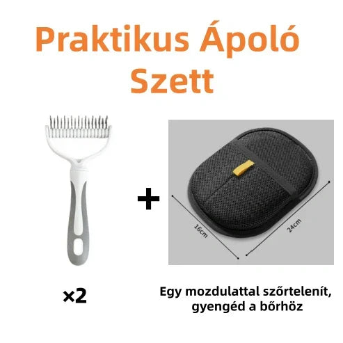 🐾 Kétoldalas állatfésű – gyors és hatékony! ✨