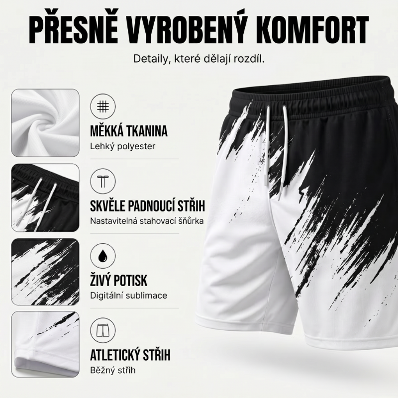 Tűnj ki a tömegből egy dinamikus 3D-s mintás férfi nyári dinamikus mintás szettben. Utánvétes fizetés! 🔥
