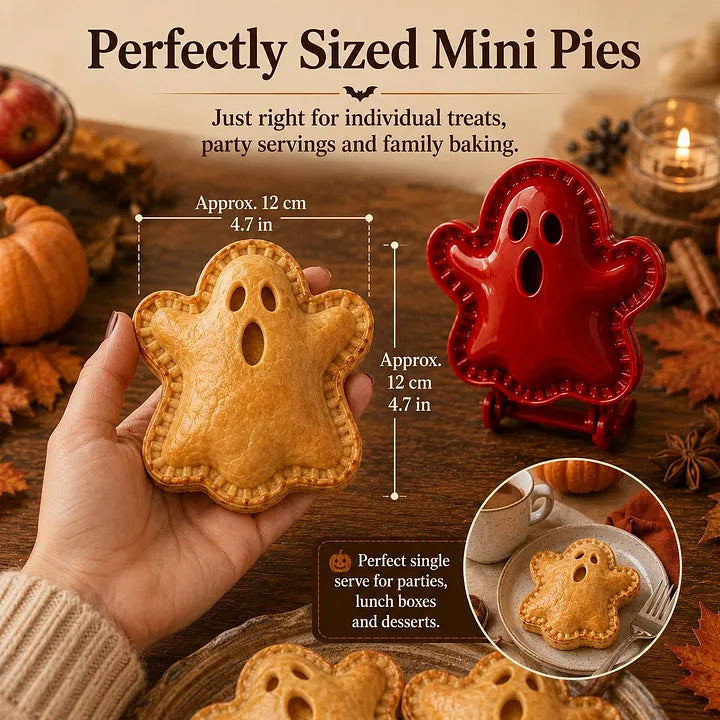 🎃 8 darabos halloweeni mini kézi piteforma-készlet