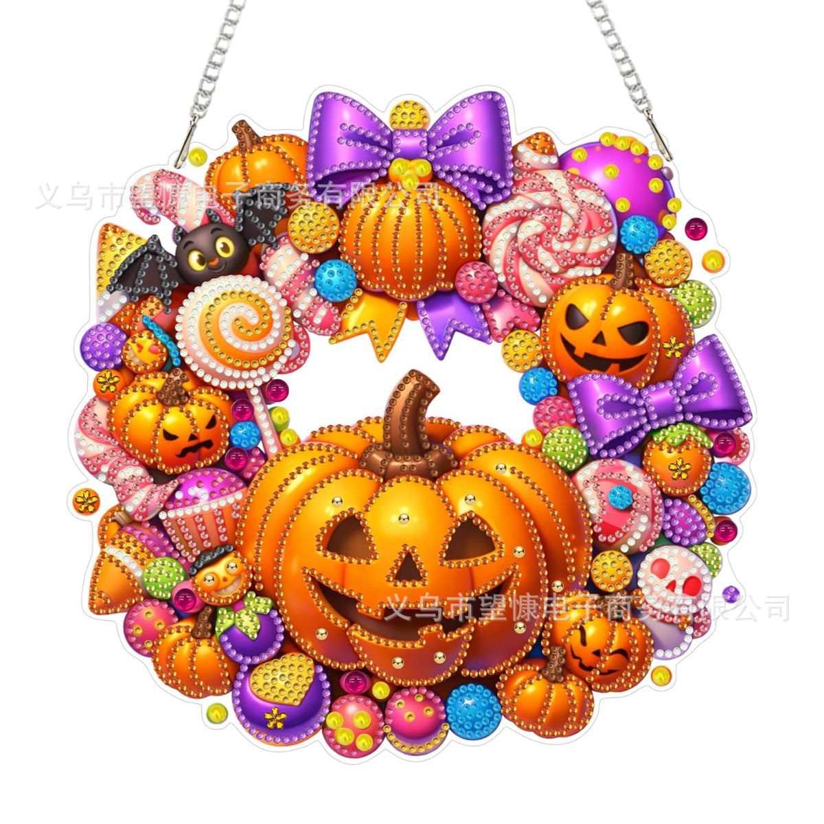 🎃Halloween-témájú gyémántkép-dísz⚡
