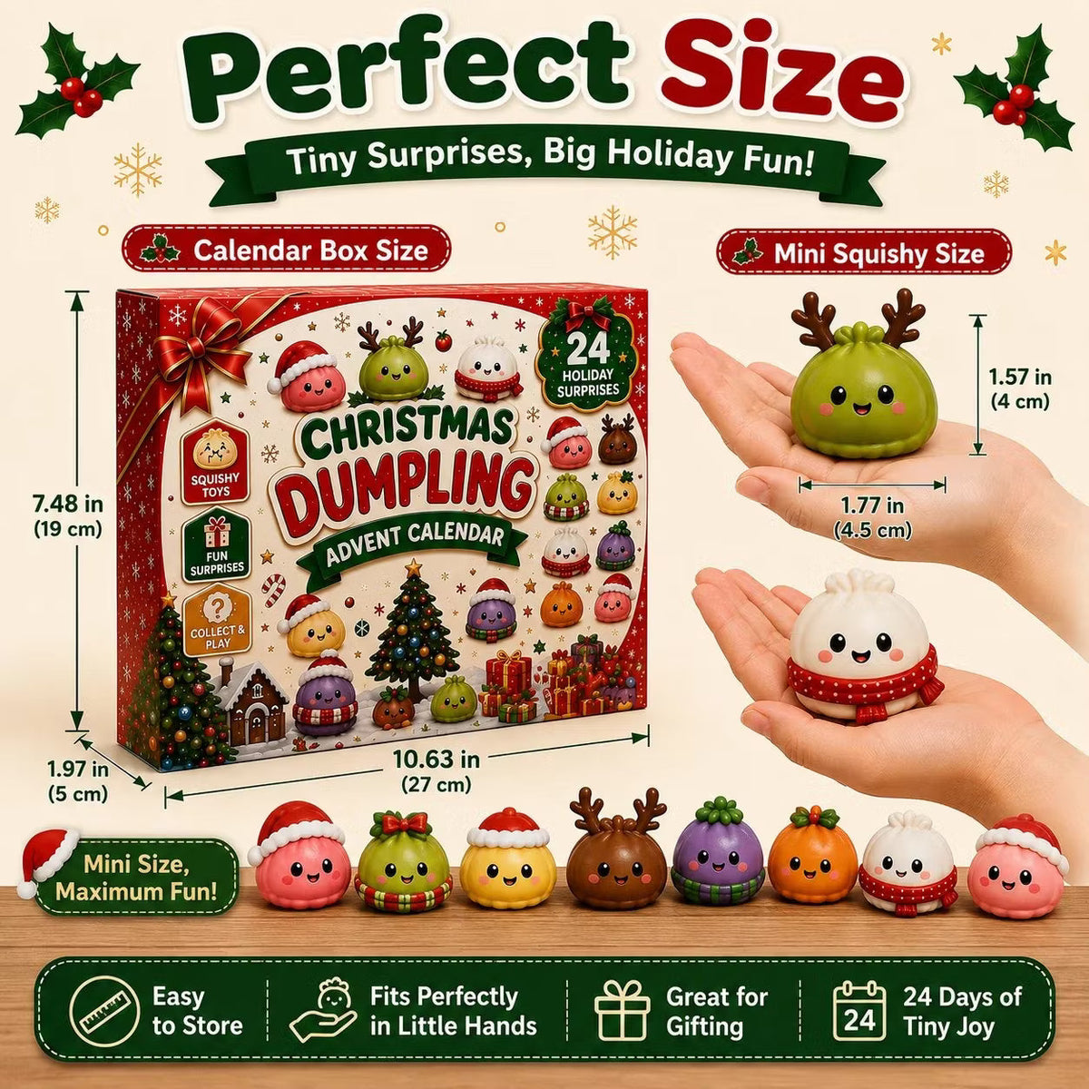 🎅 KARÁCSONYI KÜLÖNLEGESSÉG | 24 nap mini puha ajándéktárgyak – Aranyos 2026-os adventi naptár napi puha ajándékokkal