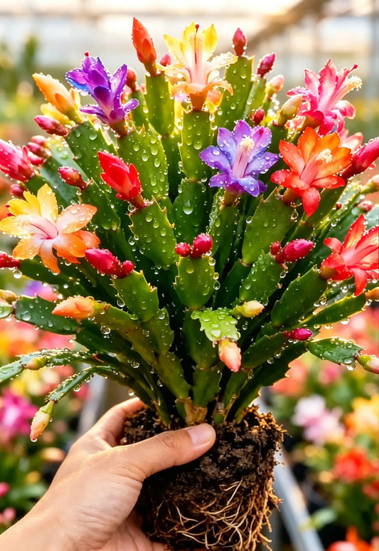🦀Keverős színű Schlumbergera hagymák – Könnyen kezelhető virágok minden árnyalatban, még télen is ❄️🌈