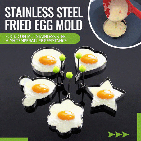 🍳Rozsdamentes acél tükörtojásformák💖