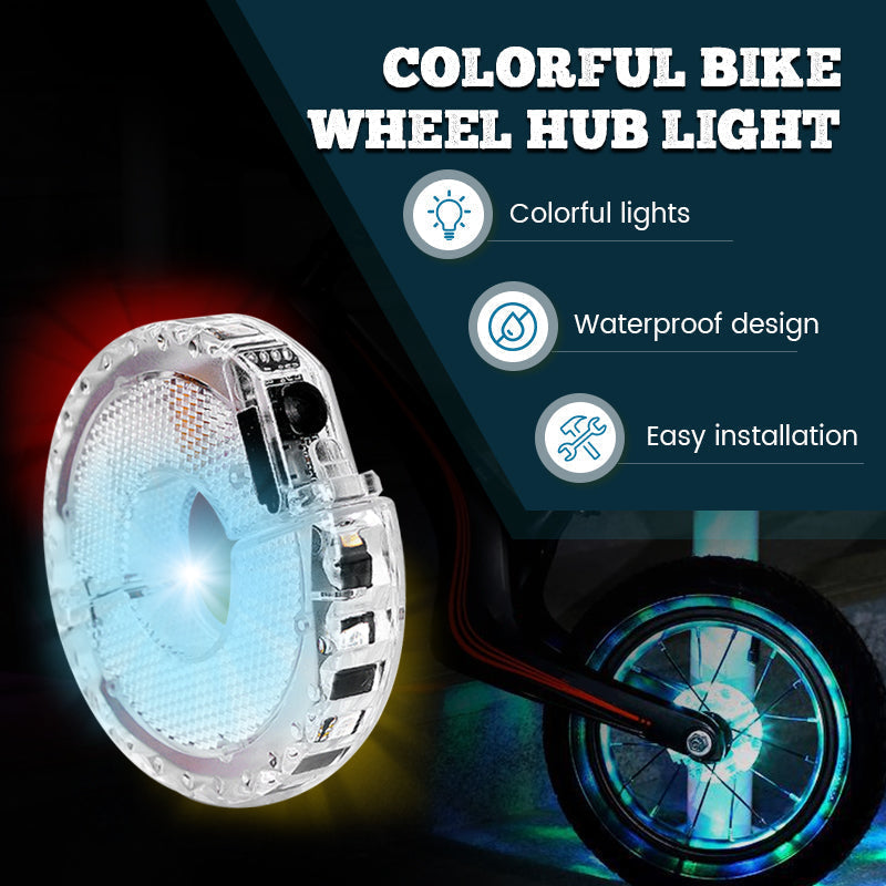 🌈 Színes kerékpár kerékagy lámpa 🚴‍♂️💡
