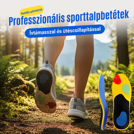 👟🦶Professzionális sporttalpbetét, amely ívelt talptámaszt és lengéscsillapítást biztosít