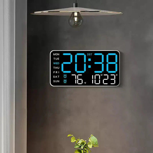🔥🕘 Nagy LED digitális falióra 🏡