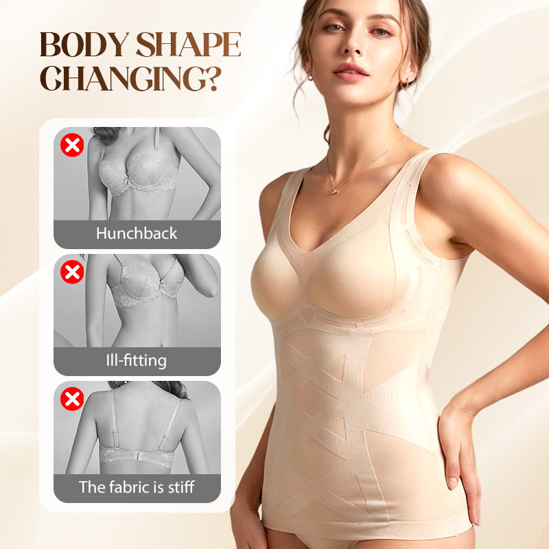 💃Varratmentes, alakformáló camisole beépített melltartóval✨