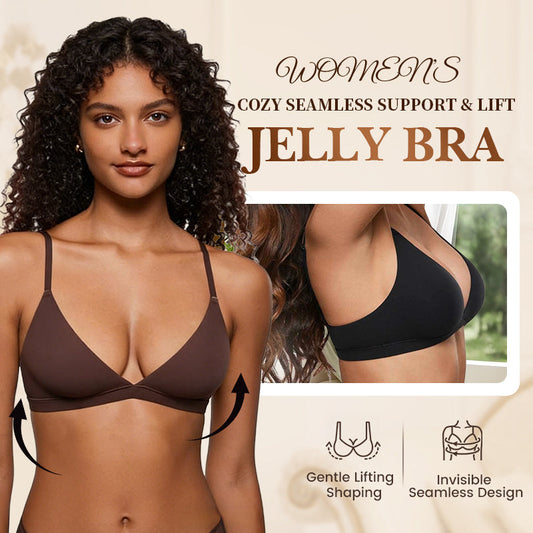 💞Női merevítő nélküli rugalmas anyagú támogató háromszög alakú bralette🌸