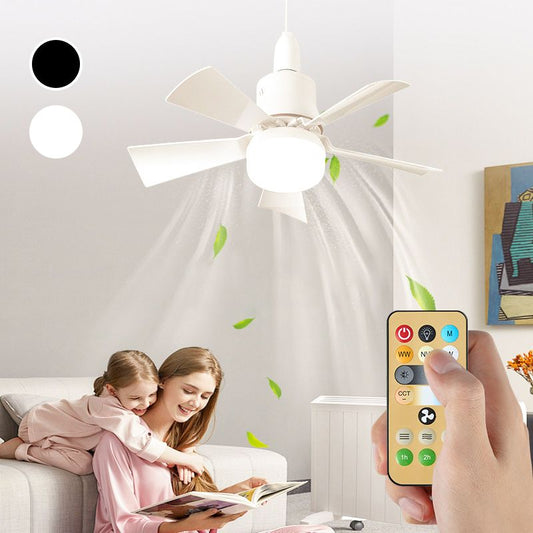 ✨ 2 az 1-ben Hordozható Ventilátor és Lámpa: Távirányítóval – Raktáron! 🌬️