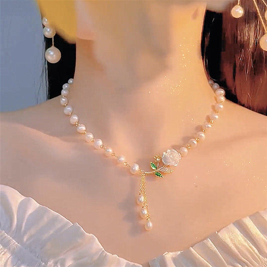 ✨ Díszítsd magad eleganciával - Gyöngy és cirkónia nyaklánc ajándékdobozban - fizetés utánvétesen 💎