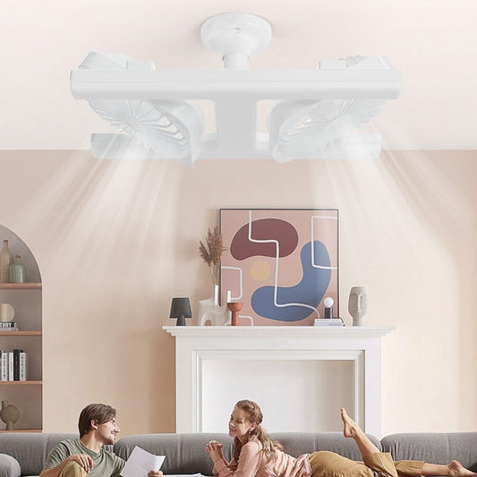 Modern 2 az 1-ben LED-es mennyezeti ventilátor-lámpa – távirányítóval ❄️💡🌀🏠