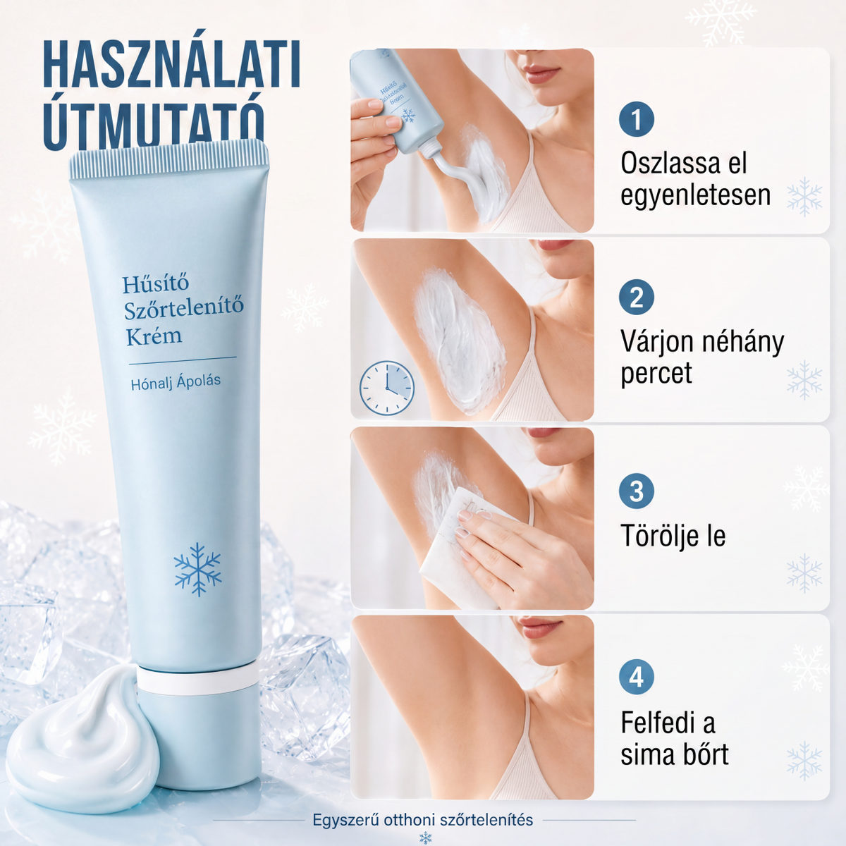 🧴🌸 Kíméletes szőrtelenítő krém – néhány perc alatt bársonyosan sima bőr!✨