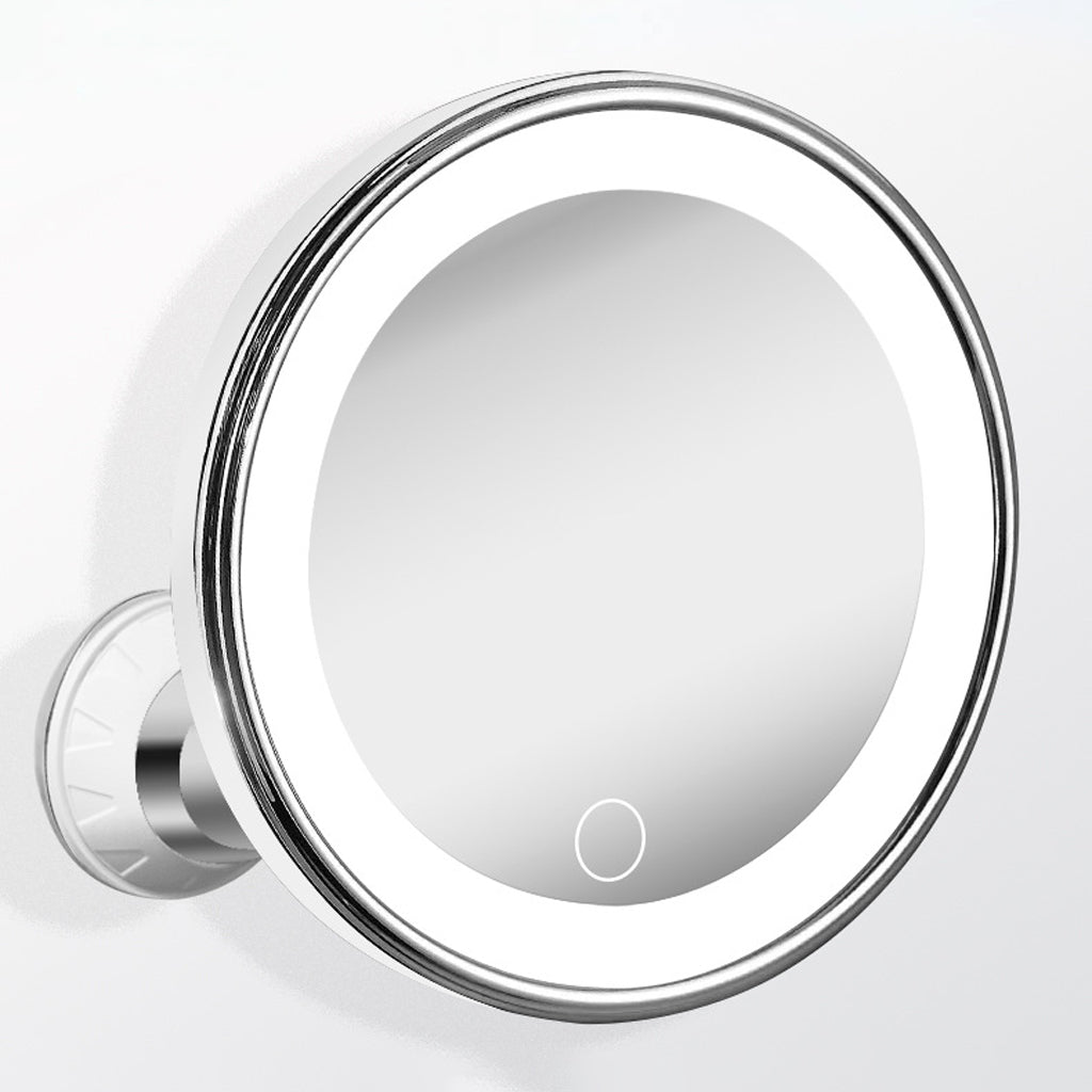 💄Időkorlátos 50% kedvezmény! 💡 10-szeres nagyítású sminktükör LED-fénnyel és tapadókoronggal